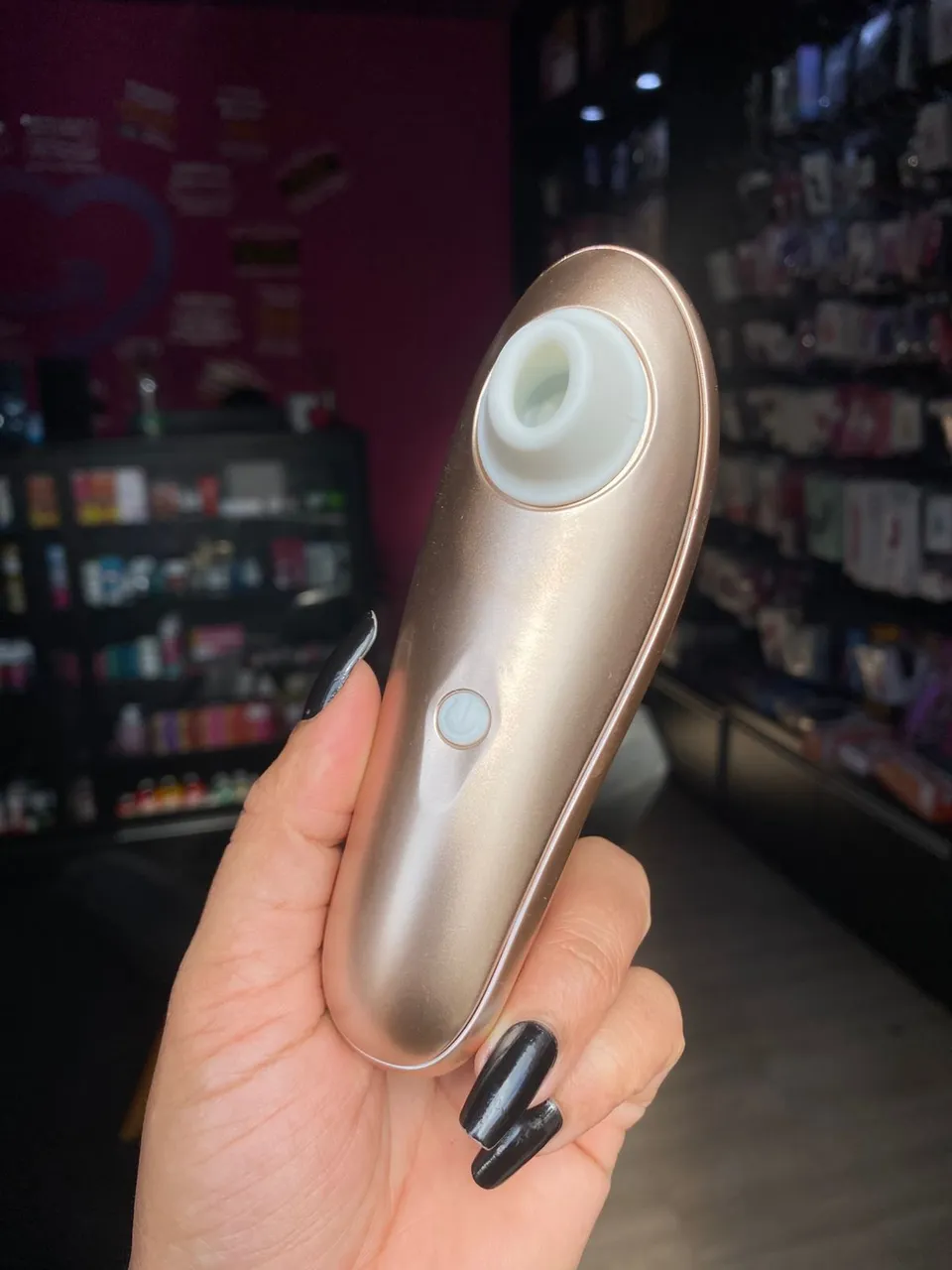 Vibrador de clitóris com pulsação- 10 intensidades – dourado — foto 1 de 8