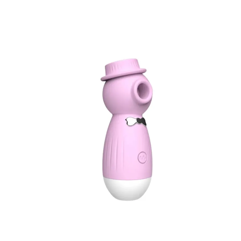 Vibrador clitoriano forma de pinguim vibra por ondas de pulsação - 10 intensidades – roxo — foto 1 de 3