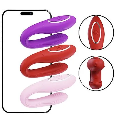 Vibrador de casal por app de celular com 12 intensidades – recarregável — foto 1 de 6