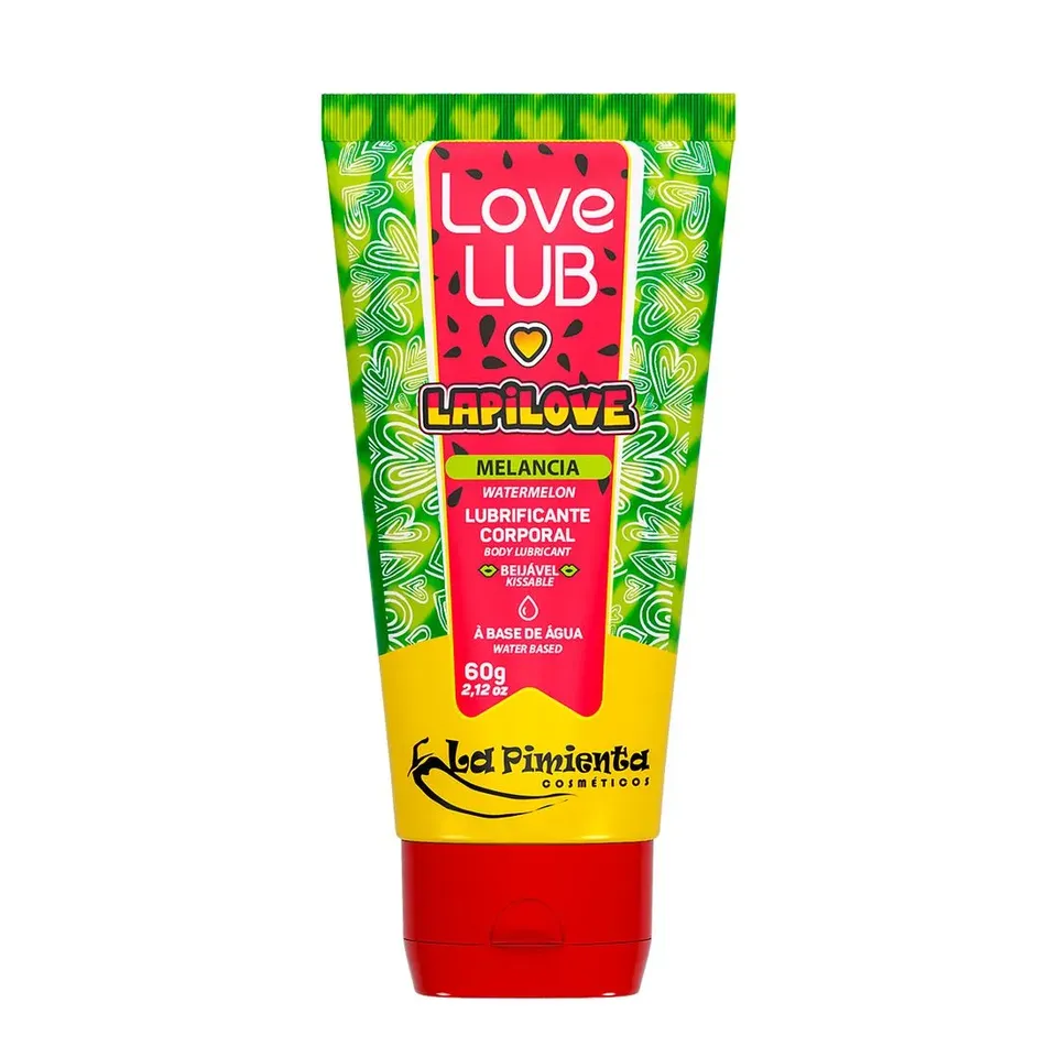 Love Lub LapiLove Lubrificante Corporal Beijável melancia 60 g – La Pimienta — foto 1 de 4
