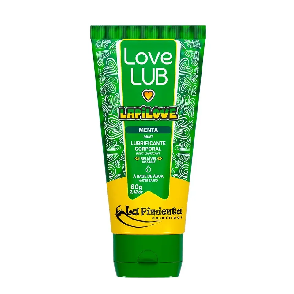 Love Lub LapiLove Lubrificante Corporal Beijável menta 60 g – La Pimienta — foto 1 de 4