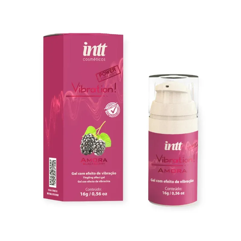 Vibrador Power Líquido Beijável Amora 17 ml – Intt