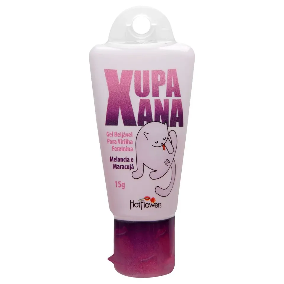 Xupa Xana Gel Beijável Feminino (Maracujá e Melancia) 15 g – Hot Flowers — foto 1 de 2