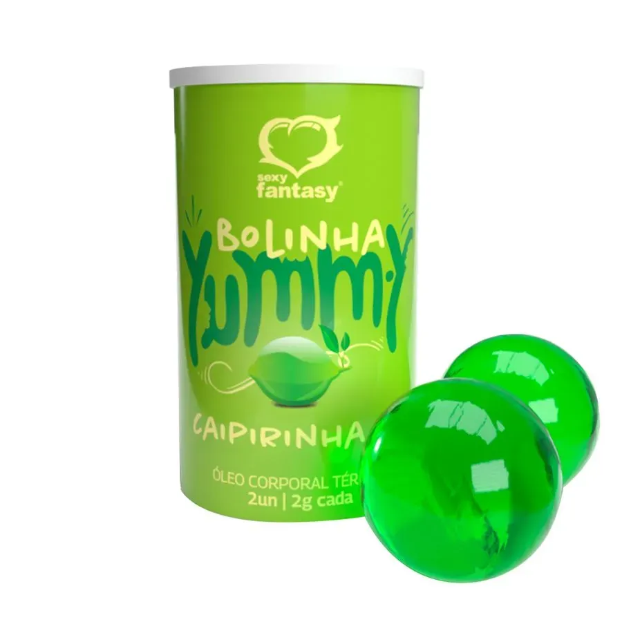 Yummy Bolinha Beijável Térmica (caipirinha ice) com 2 Unidades de 2 g – Sexy Fantasy