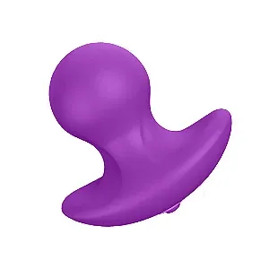 Plug anal com vibrador bullet – Roxo — foto 1 de 4