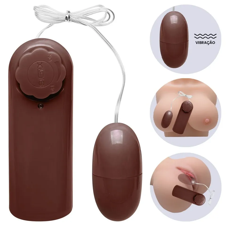 Calica- Cápsula Vibratória bullet Multivelocidades – marrom — foto 1 de 3