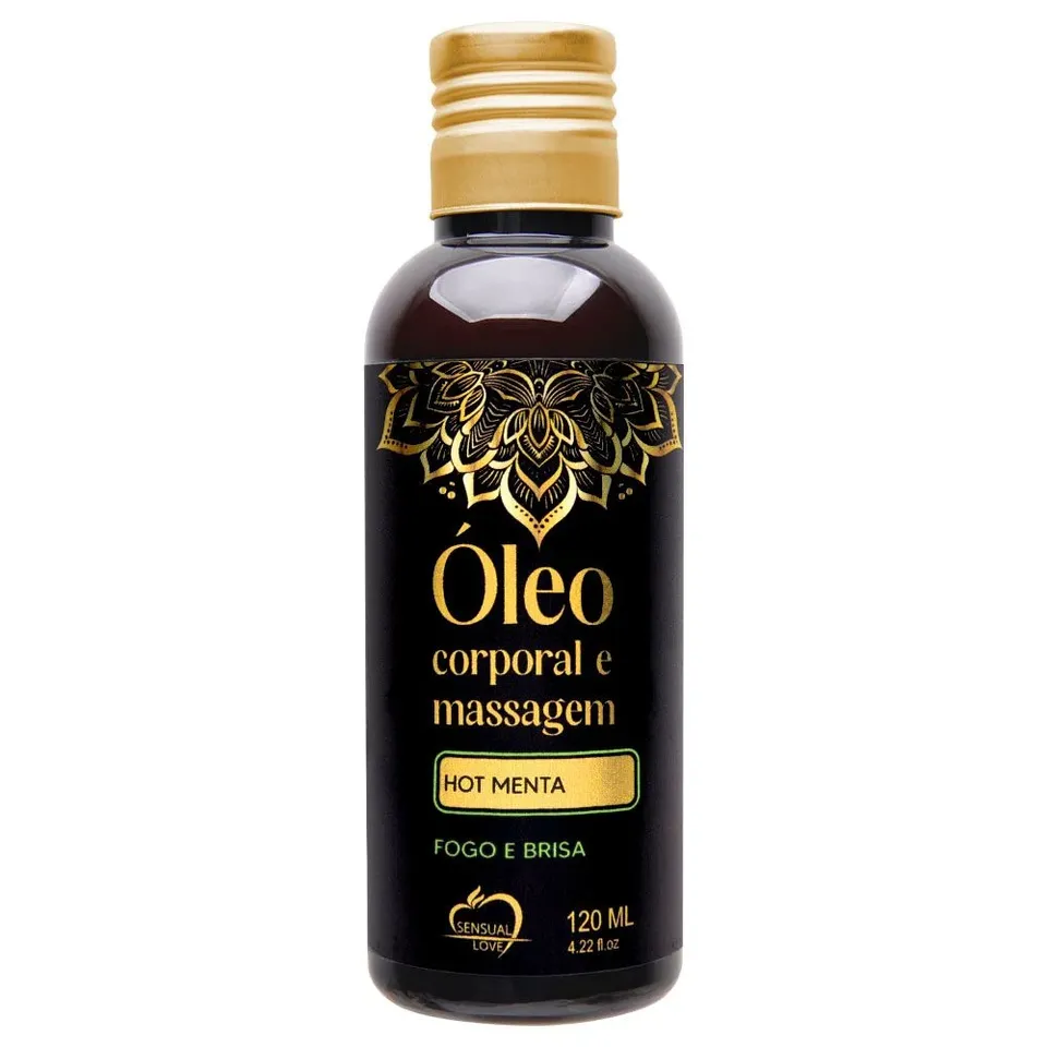 Óleo Corporal para Massagem 120 ml (HOT menta) Sensual Love — foto 1 de 2