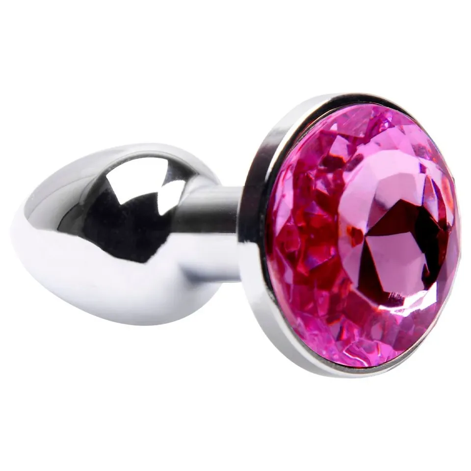 Plug Anal Bem Pequeno com Joia Redonda – Tamanho PP – pink — foto 1 de 3