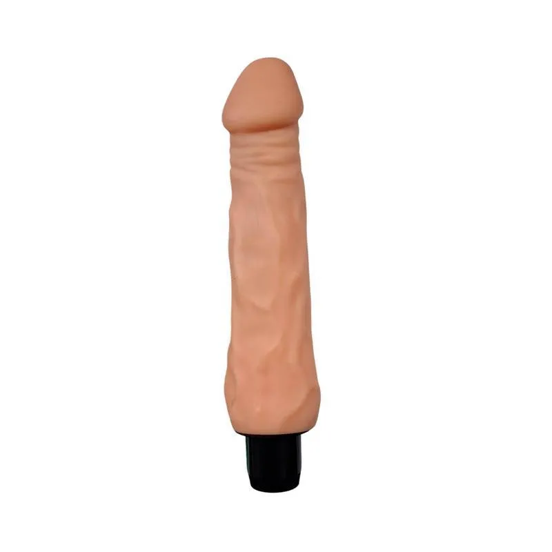 Prótese Realística em Cyberskin com Vibro 20 x 3,5 cm – bege — foto 1 de 4
