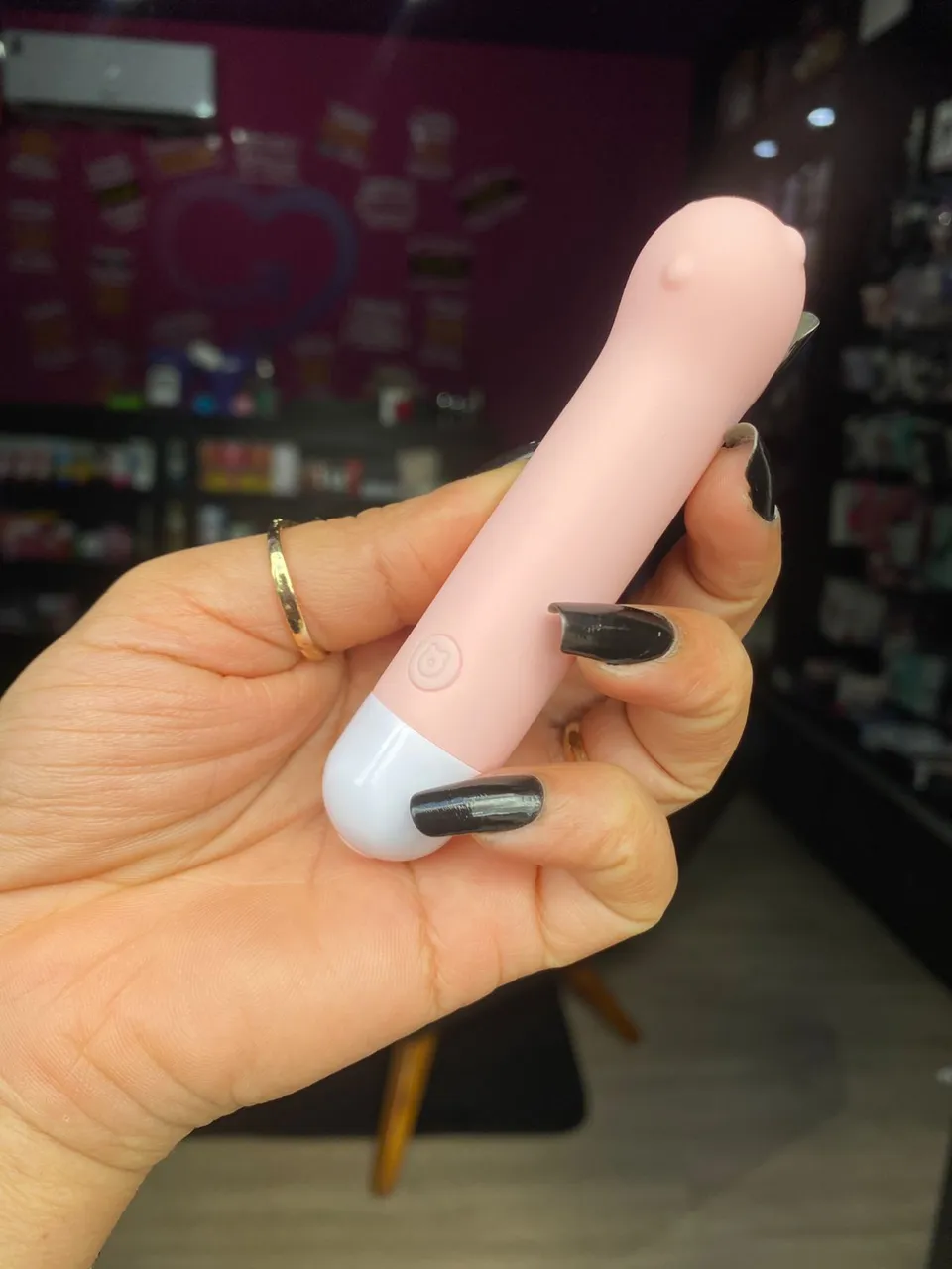 Mini vibrador urso 10 intensidades – recarregável — foto 1 de 4