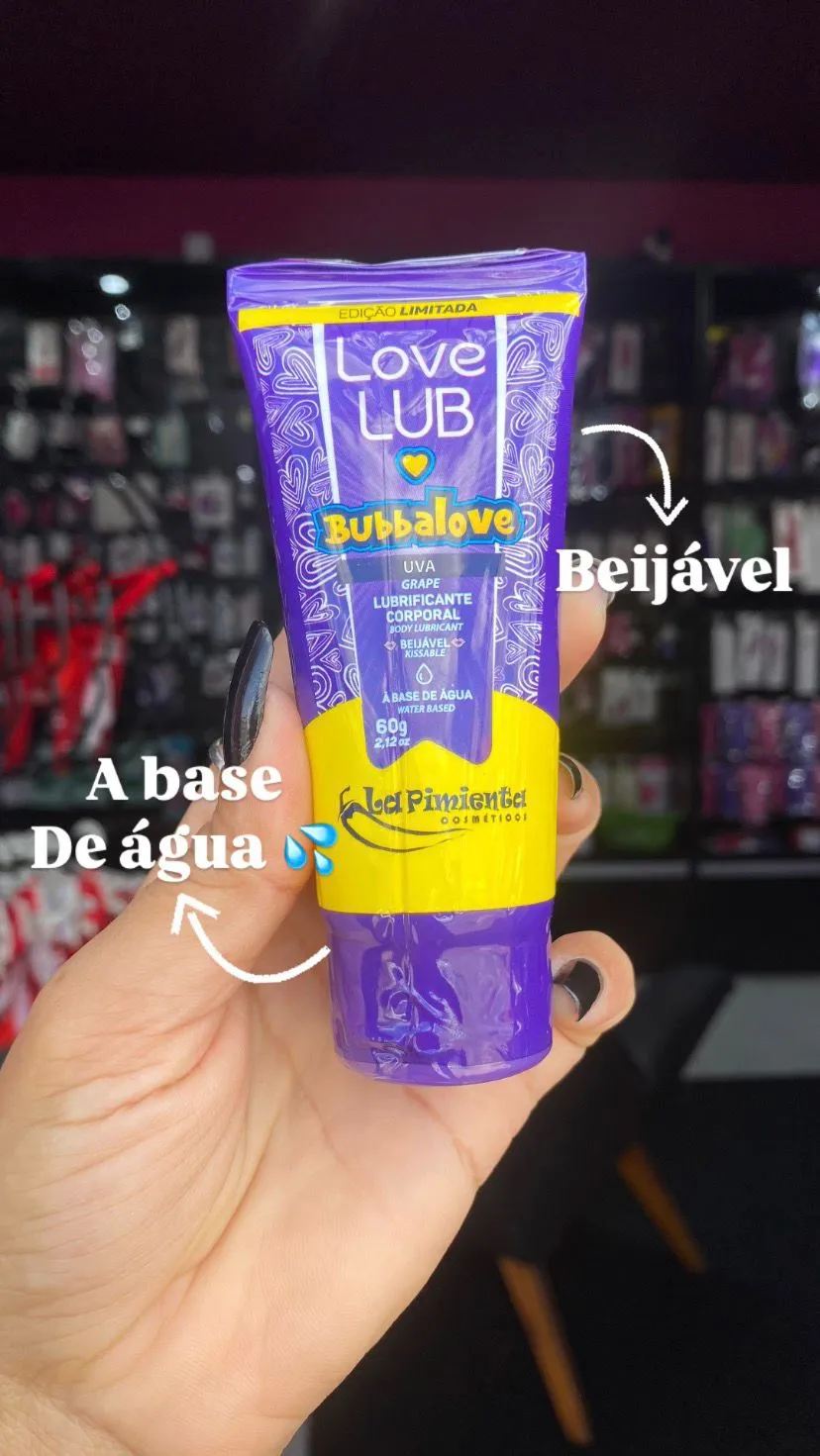 Love Lub LapiLove Lubrificante Corporal Beijável Uva 60 g – La Pimienta