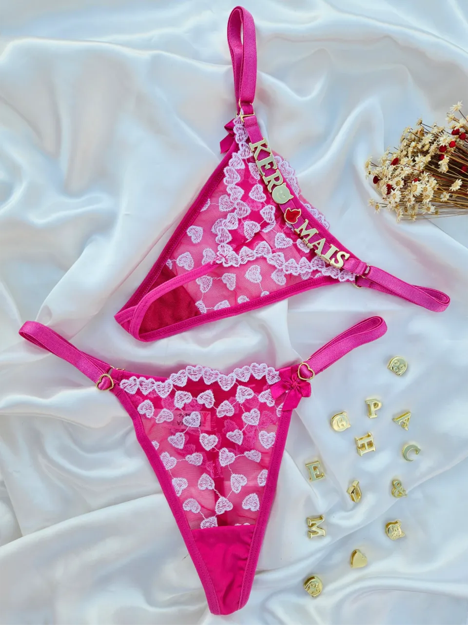 Calcinha coração personalizável – pink – Ref. 97638