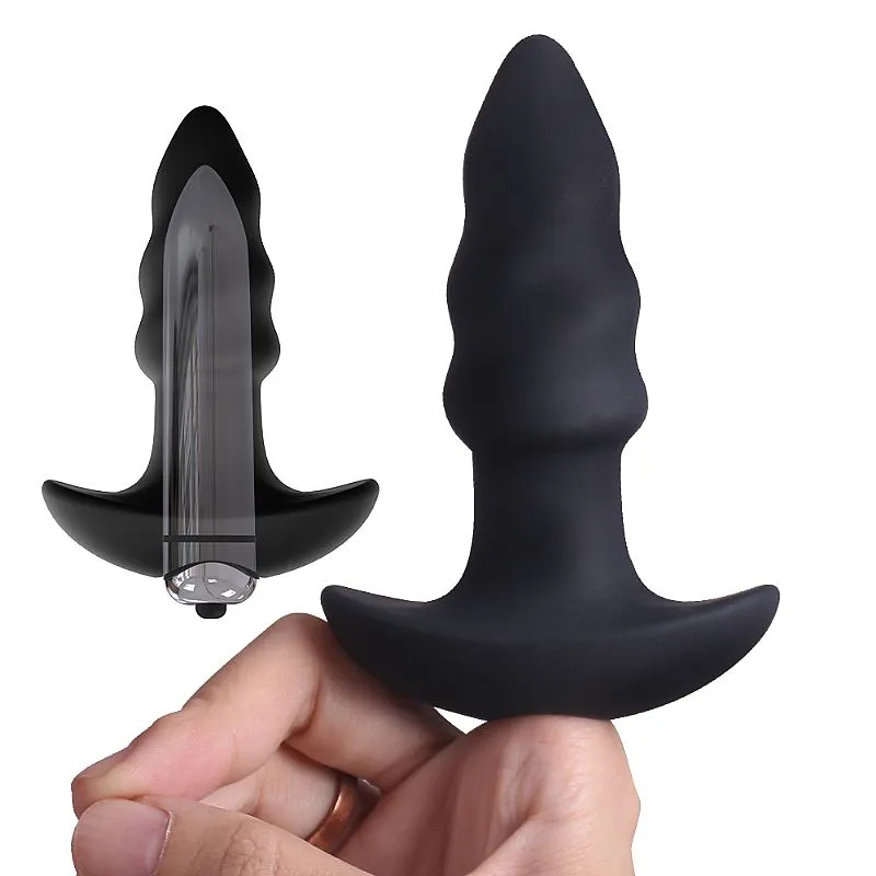 Plug Anal com Vibro em Silicone Extra Macio 10 cm — foto 1 de 2