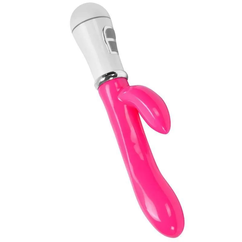 Vibrador em Silicone Jelly com Estimulador de Clitóris 8 intensidades – pilha