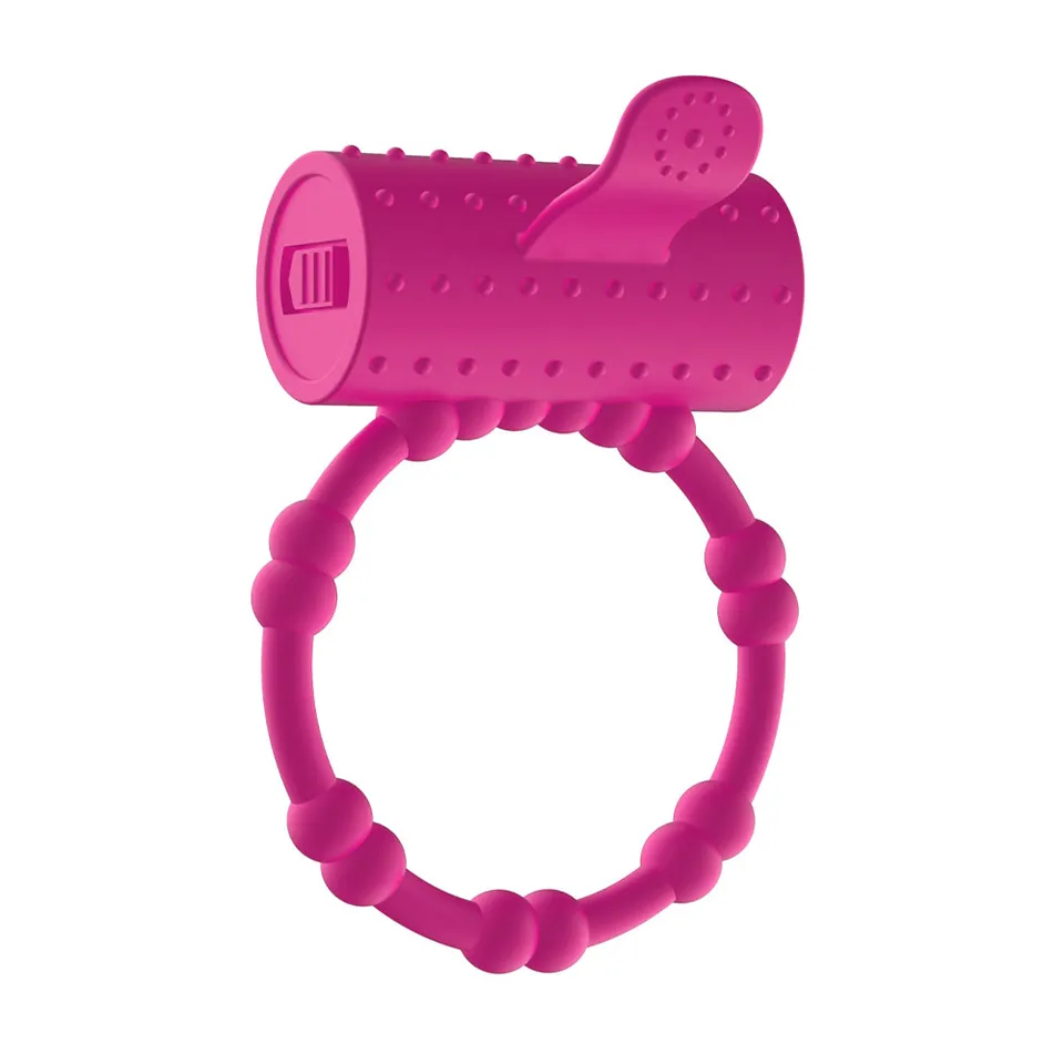 Anel Peniano com Estimulador Língua e com Cápsula Vibratória – rosa — foto 1 de 4