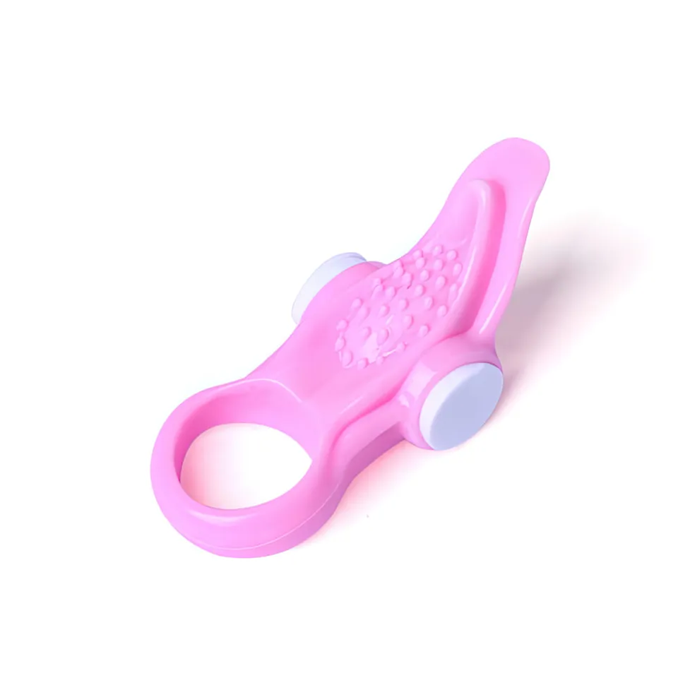 Anel peniano com estimulador de clitoris e testículos – rosa