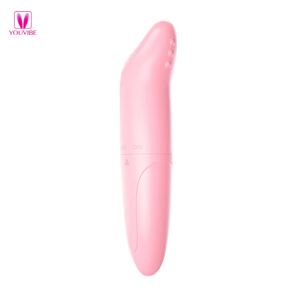 Vibrador Ponto G ponta levemente curvada 01 intendidade – pilha – Rosa — foto 1 de 2