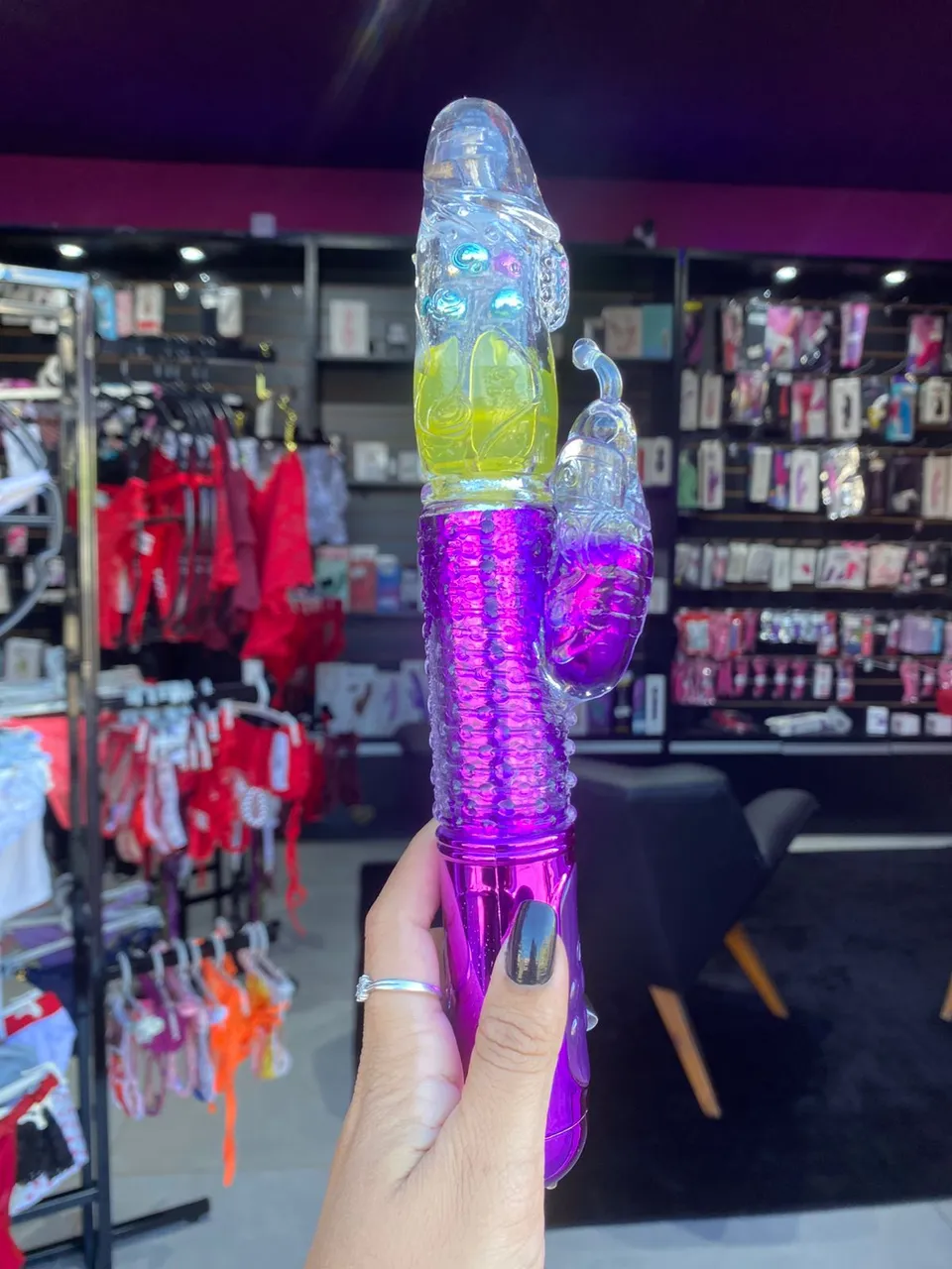 Vibrador Vai e Vem Borboleta com 6 Níveis de Rotação e Vibração – Ref. 98130 — foto 1 de 3