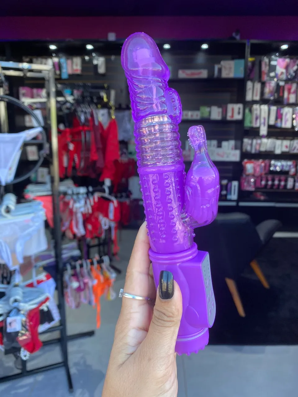 vibrador rotativo estimulo no ponto g e clitóris 36 vibrações - pilha – Ref. 98136 — foto 1 de 3