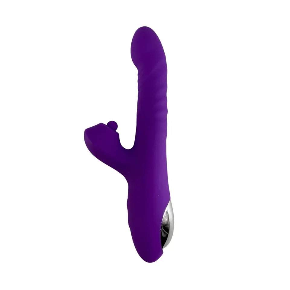 Vibrador vai e vem com pulsação no clitóris +Aquecimento 10 intensidades – recarregável – Ref. 101709 — foto 1 de 5