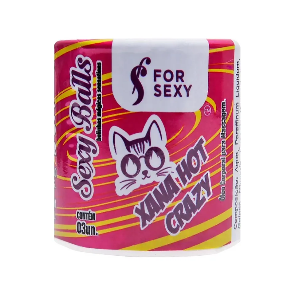 Xana Hot Crazy (esquenta, esfria, vibra) Sexy Ball 03 Unidades For Sexy — foto 1 de 3