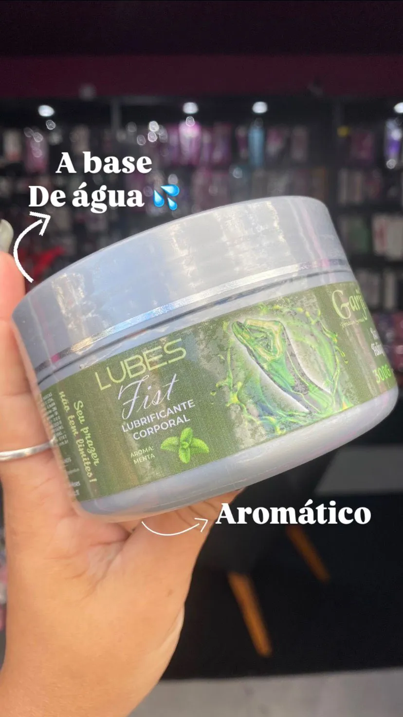 Lubes Fist - Lubrificante Extra Deslizante menta 300 g (Aromático)