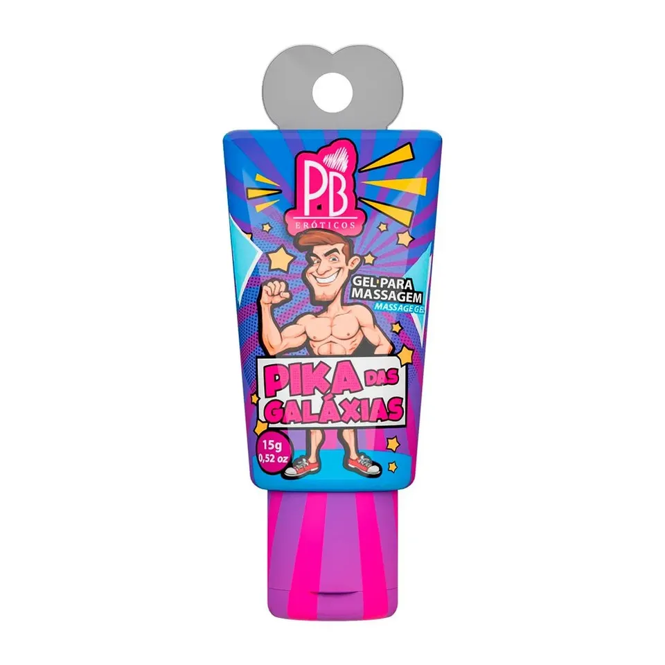 Pika das Galáxias (aquece) Gel excitante masculino