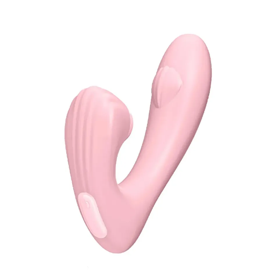 Vibrador com Estimulador pulsador de Clitóris e Controle Remoto