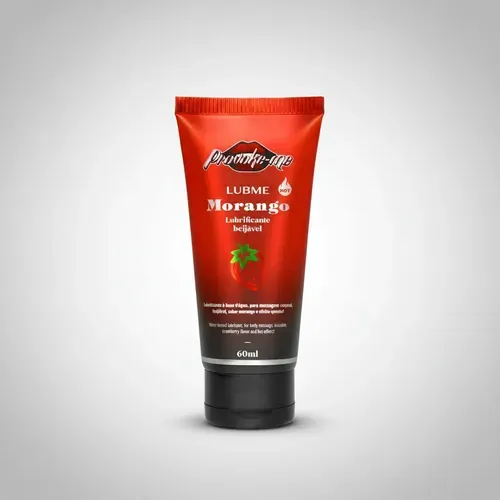 Lubme Lubrificante Morango Hot Beijável 60 ml