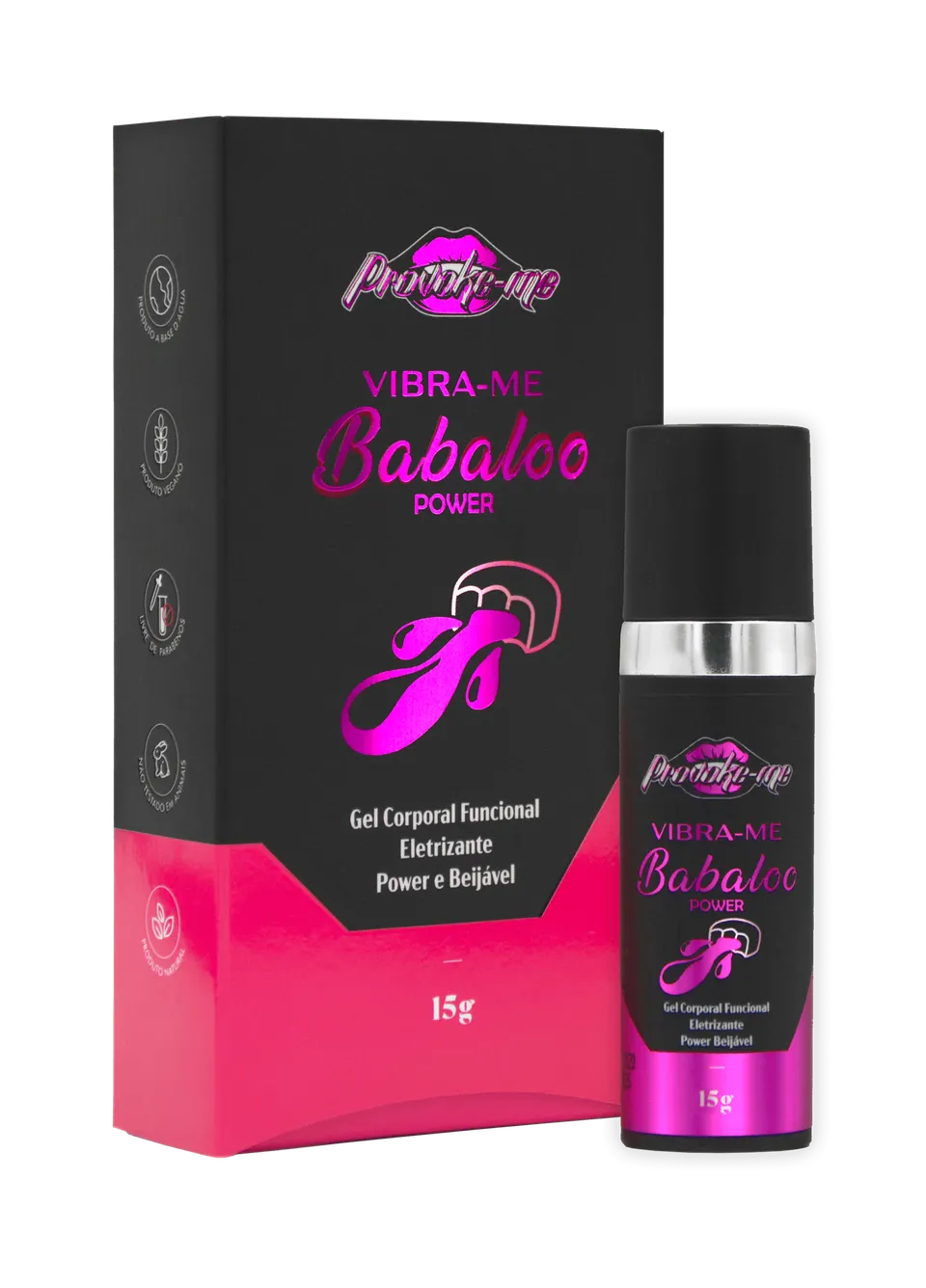 Vibra-me Babaloo Power Gel Eletrizante Beijável 15 g
