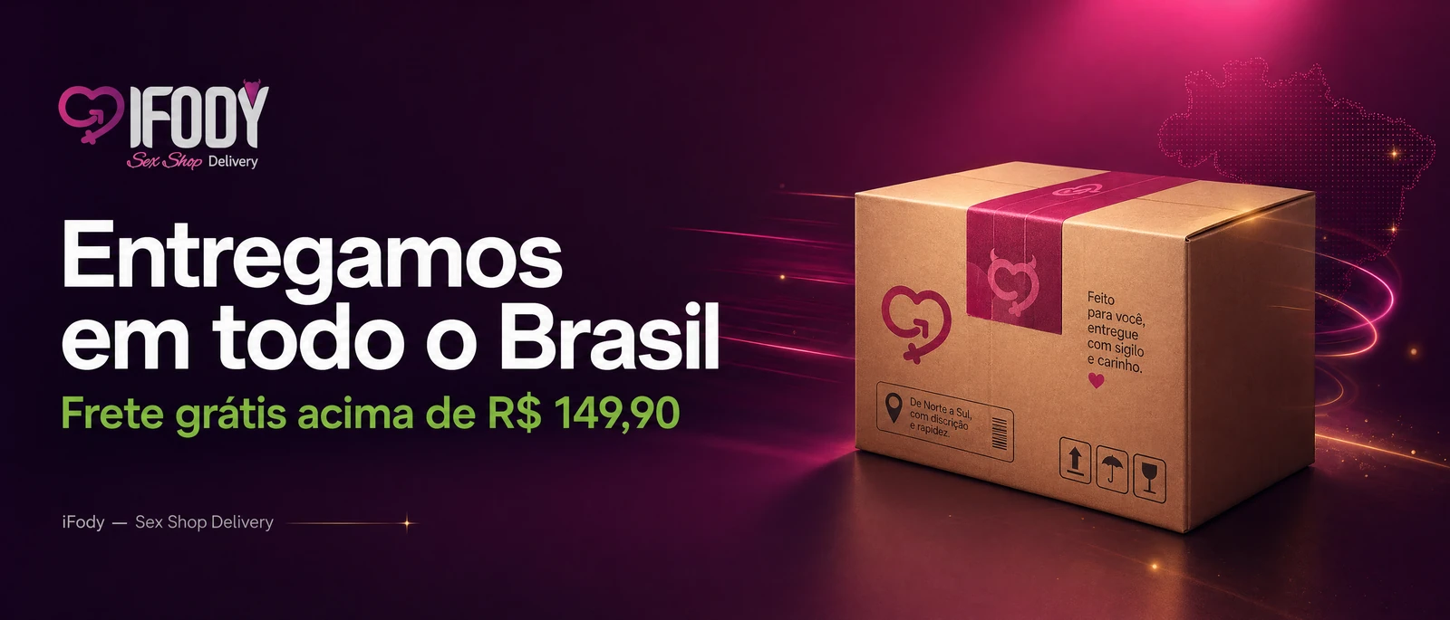 Frete grátis para todo o Brasil